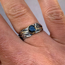 Load image into Gallery viewer, “Elvish Vibes” - Blue-Grey Spinel Ring
