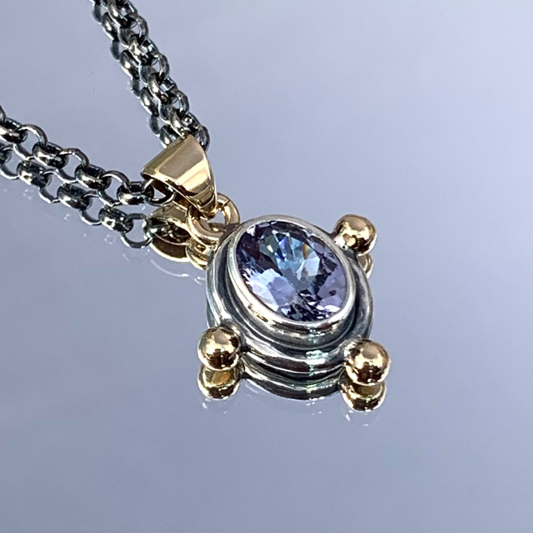 “You’re The Blue To My Purple” - Tanzanite Pendant