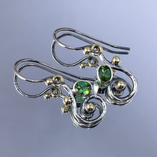 Load image into Gallery viewer, “Morning Dewdrops” - Green Tourmaline Earrings
