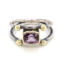 Load image into Gallery viewer, “Two-gether” - Purple Spinel Ring
