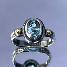 Load image into Gallery viewer, “Cure For The Blues” - Blue Zircon Ring
