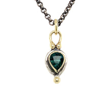 Load image into Gallery viewer, “Teal Elegance” - Indicolite Tourmaline Pendant
