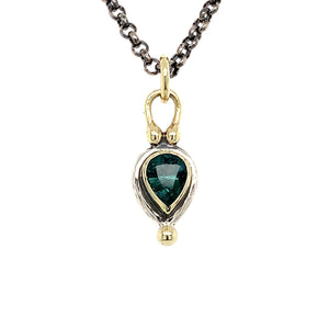 “Teal Elegance” - Indicolite Tourmaline Pendant