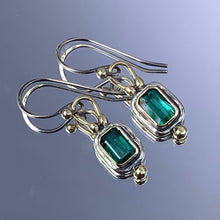 Load image into Gallery viewer, “Teal Elegance” Indicolite Tourmaline Earrings
