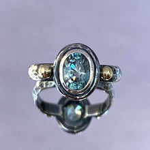 Load image into Gallery viewer, “Cure For The Blues” - Blue Zircon Ring
