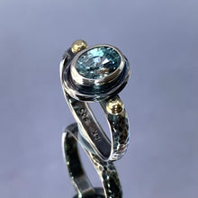 Load image into Gallery viewer, “Cure For The Blues” - Blue Zircon Ring
