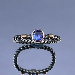 “Twist My Blues” - Tanzanite Ring