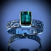 Load image into Gallery viewer, “Surreal Teal” Ring (Tourmaline)

