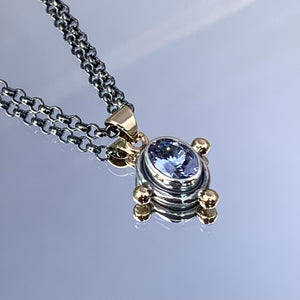 “You’re The Blue To My Purple” - Tanzanite Pendant