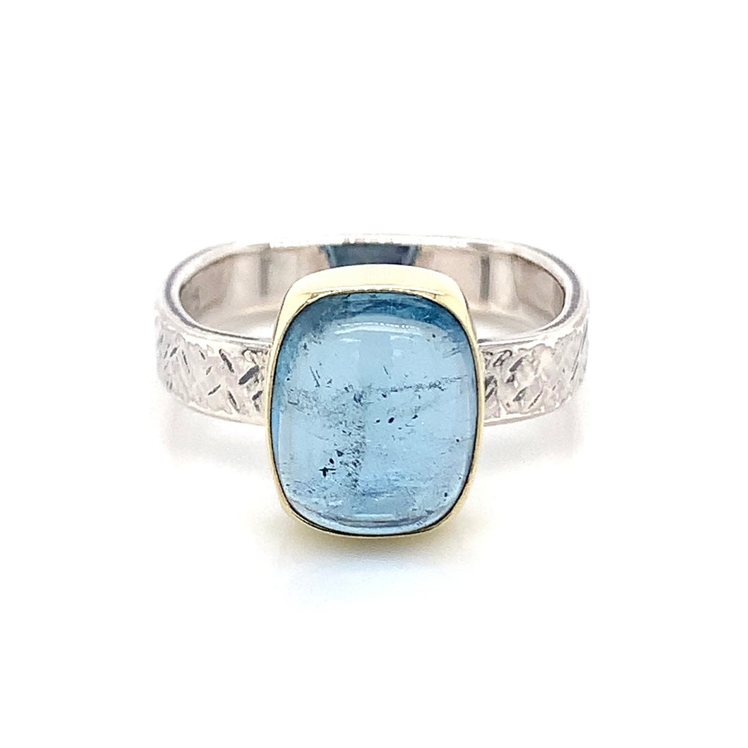 “Skylight Captured” - Aquamarine Ring