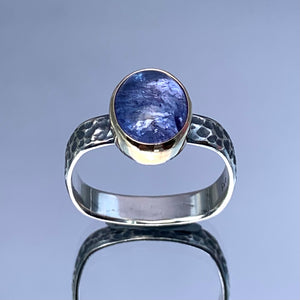 “Tanza Tonight #1” - Tanzanite Cabochon Ring