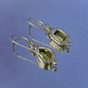 “Sphenetastic Olive Rainbows” - Sphene Earrings