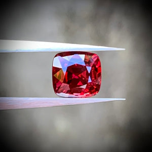 Vivid Red Spinel 1.33ct Cushion