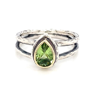 “Two-Gether” - Peridot Ring