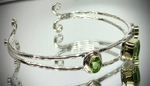 “Tendril Of The Forest” (Tourmaline & Peridot)