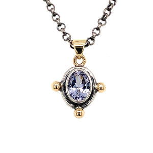 “You’re The Blue To My Purple” - Tanzanite Pendant