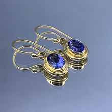 Load image into Gallery viewer, “Ocean Of Intuition” - Tanzanite Earrings
