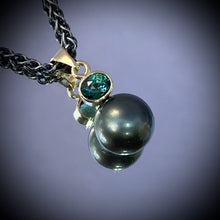 Load image into Gallery viewer, “Surreal Teal” (Fijian Pearl &amp; Sapphire)
