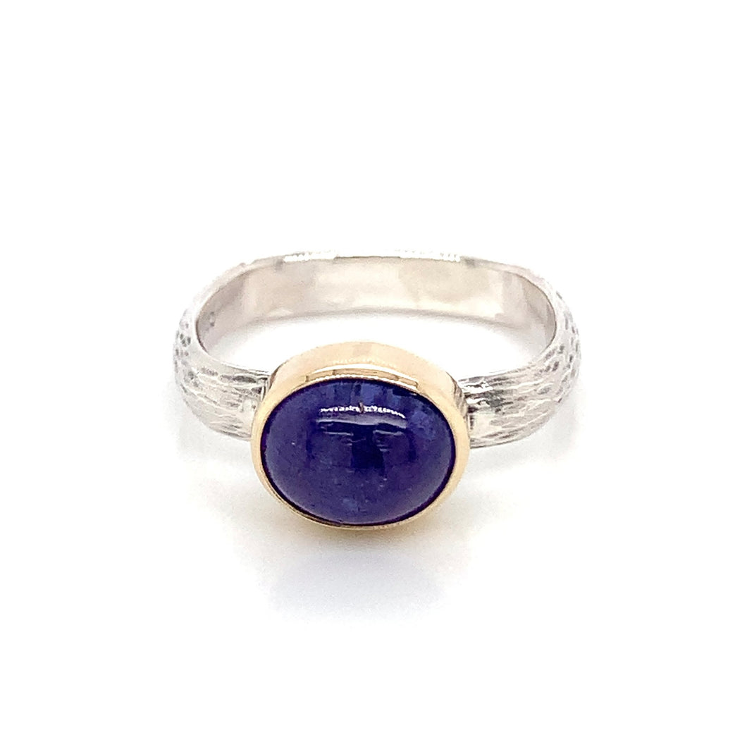 “Tanza Tonight # 3” - Tanzanite Cabochon Ring