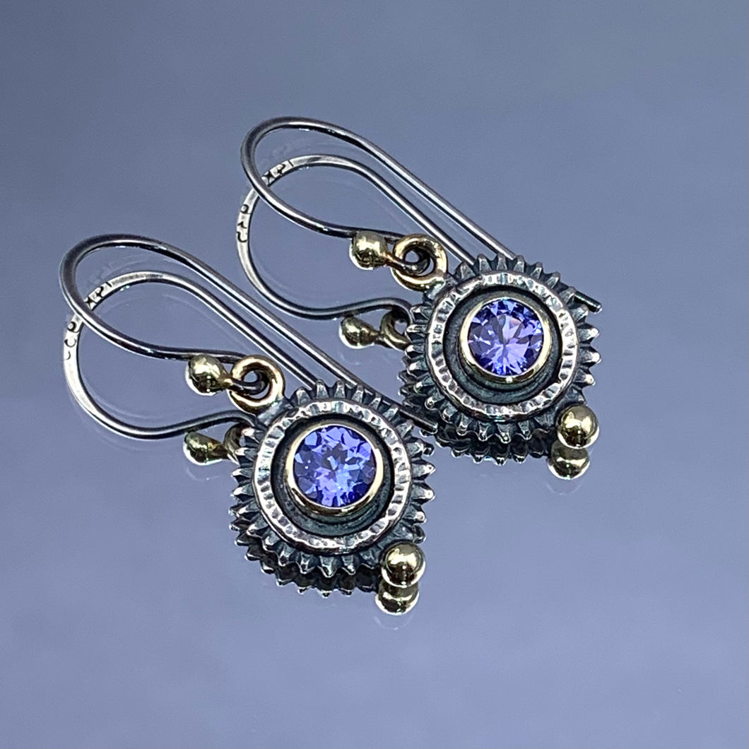 “Get Into Gear!” - Tanzanite Earrings