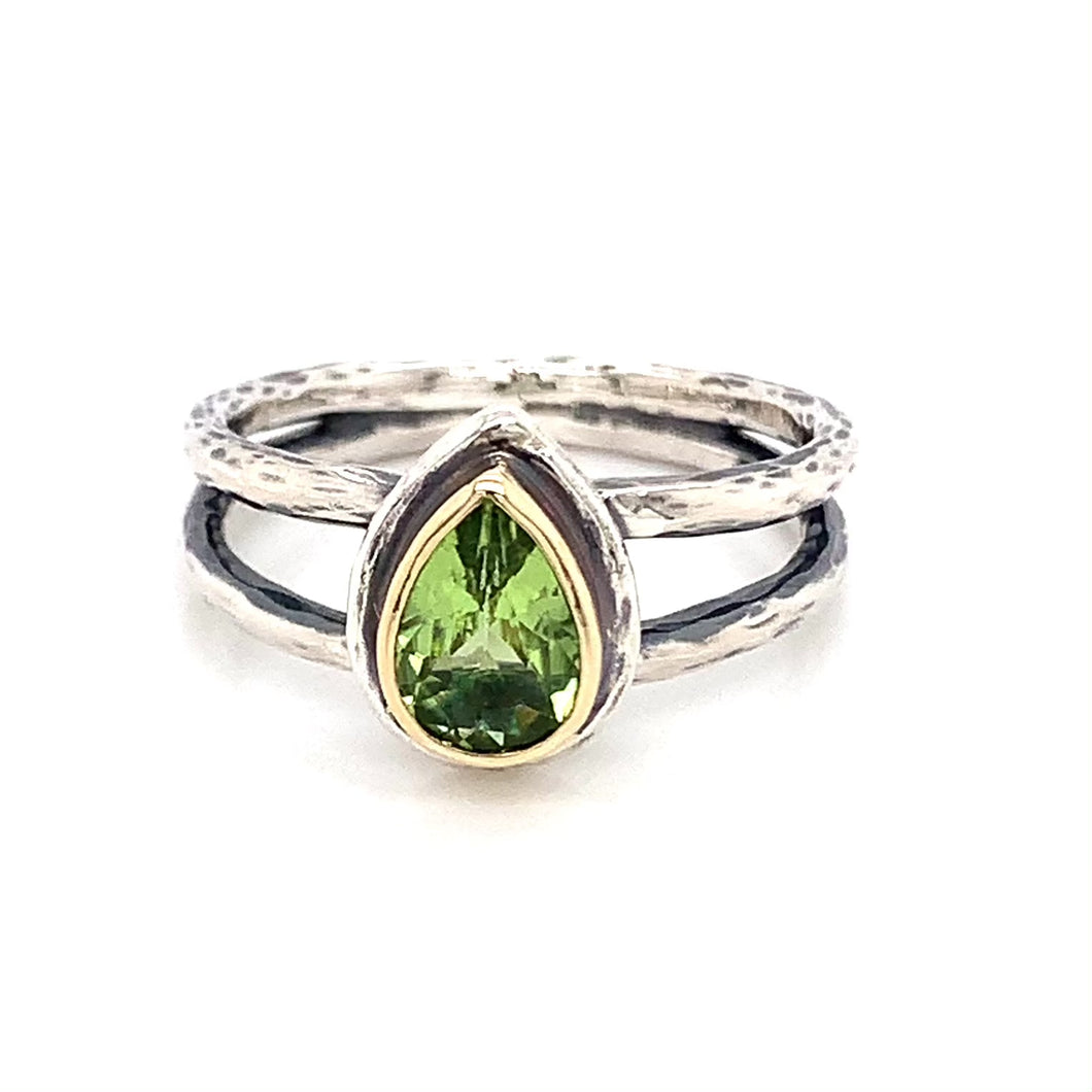 “Two-Gether” - Peridot Ring