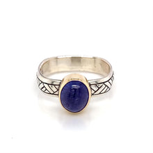 Load and play video in Gallery viewer, “Tanza Tonight #2” - Tanzanite Cabochon Ring
