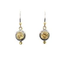 Load and play video in Gallery viewer, “Sparks Of Sunlight” - Golden Zircon Earrings
