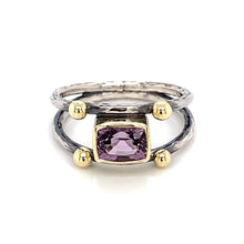 Load and play video in Gallery viewer, “Two-gether” - Purple Spinel Ring
