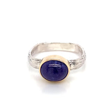 Load and play video in Gallery viewer, “Tanza Tonight # 3” - Tanzanite Cabochon Ring
