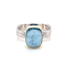 Load and play video in Gallery viewer, “Skylight Captured” - Aquamarine Ring
