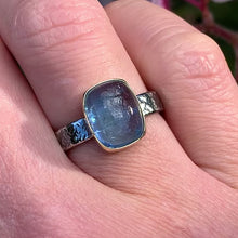 Load and play video in Gallery viewer, “Skylight Captured” - Aquamarine Ring
