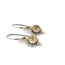 Load and play video in Gallery viewer, “Sparks Of Sunlight” - Golden Zircon Earrings
