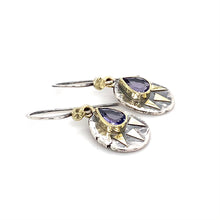 Load and play video in Gallery viewer, “Radiant” - Tanzanite 14K Gold &amp; Silver Earrings
