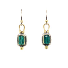 Load and play video in Gallery viewer, “Teal Elegance” Indicolite Tourmaline Earrings
