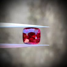 Load and play video in Gallery viewer, Vivid Red Spinel 1.33ct Cushion
