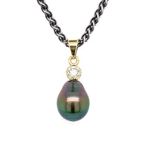 Load and play video in Gallery viewer, “Island Elegance” - Fijian Pearl &amp; Diamond Pendant
