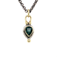 Load and play video in Gallery viewer, “Teal Elegance” - Indicolite Tourmaline Pendant
